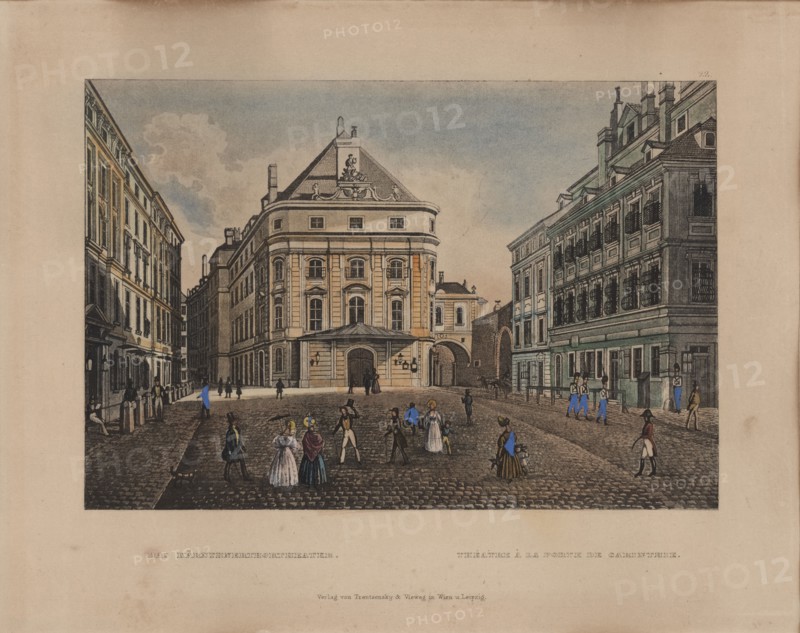 The Theater at Kärntnertor, 1860s. Creator: Unknown artist.