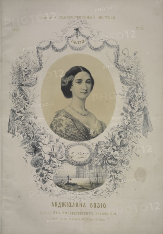 Portrait of opera singer Angiolina Bosio (1830-1859). Creator: Timm, Wassili (George Wilhelm) (1820-1895).