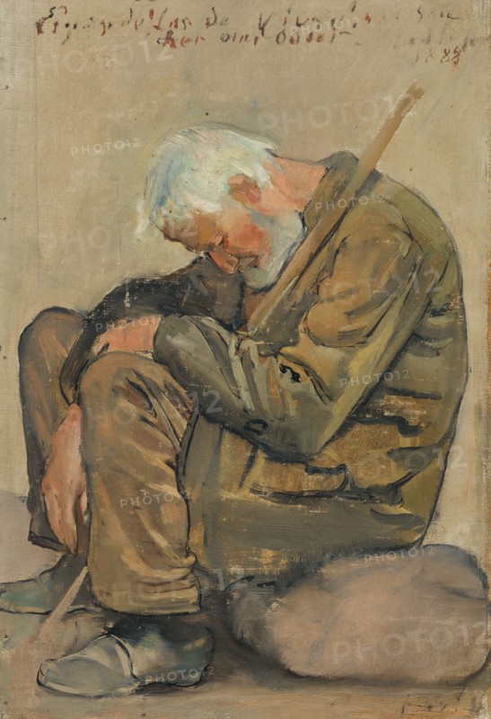 The tired of life. study, 1887. Creator: Hodler, Ferdinand (1853-1918).
