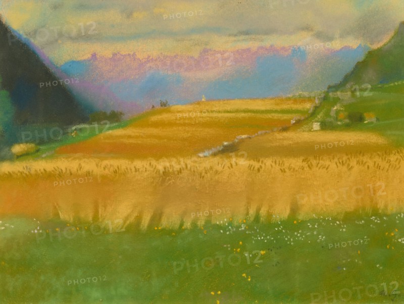 Campi di grano (cornfields), 1945. Creator: Giacometti, Augusto (1877-1947).