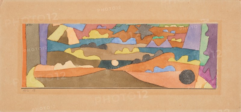 Watercolor, miniature, 1916. Creator: Klee, Paul (1879-1940).