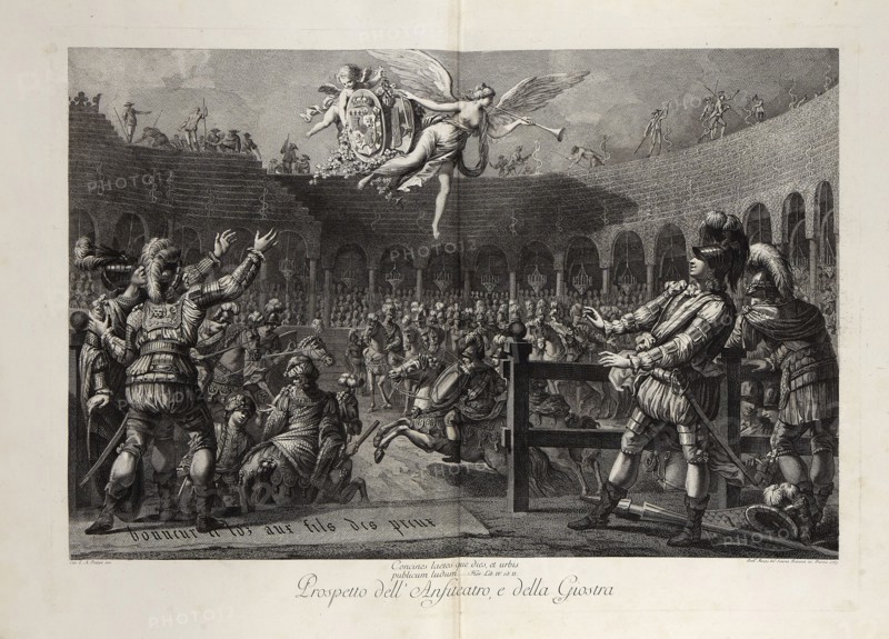 The celebrations of the wedding of Duke Ferdinand of Bourbon-Parma to Archduchess..., 1769. Creator: Petitot, Ennemond (1727-1801).