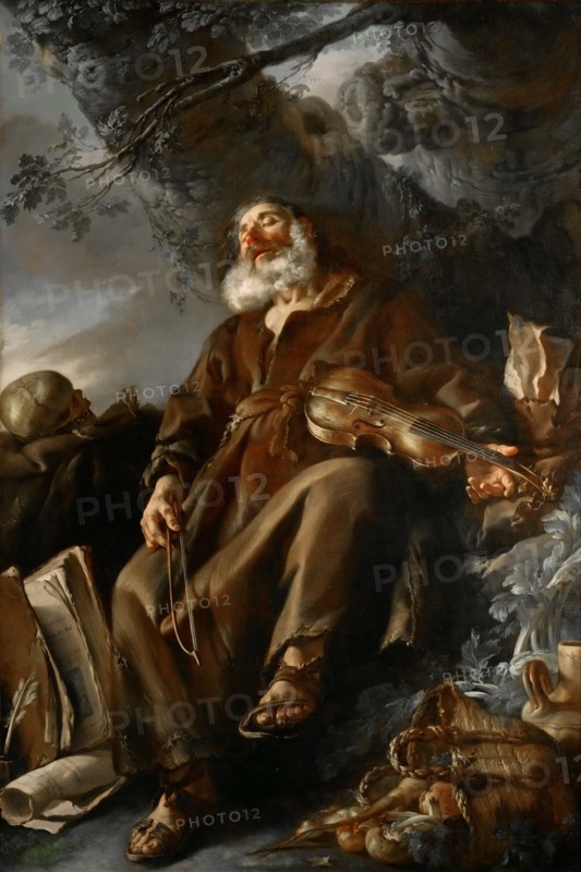 The sleeping hermit, 1750. Creator: Vien, Joseph Marie (1716-1809).