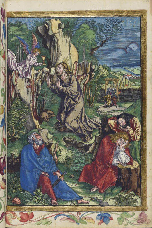 Christ on the Mount of Olives. From the Great Passion (Passio domini nostri Jesu), 1511. Creator: Dürer, Albrecht (1471-1528).