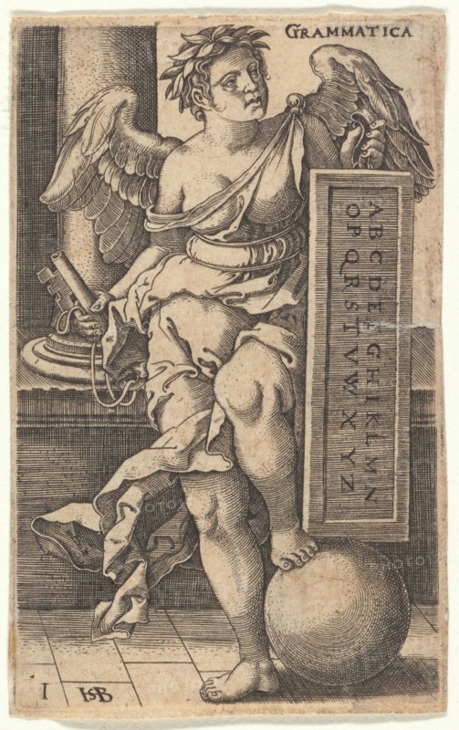 The grammar from the episode "The Seven Liberal Arts", 1530-1540. Creator: Beham, Hans Sebald (1500-1550).