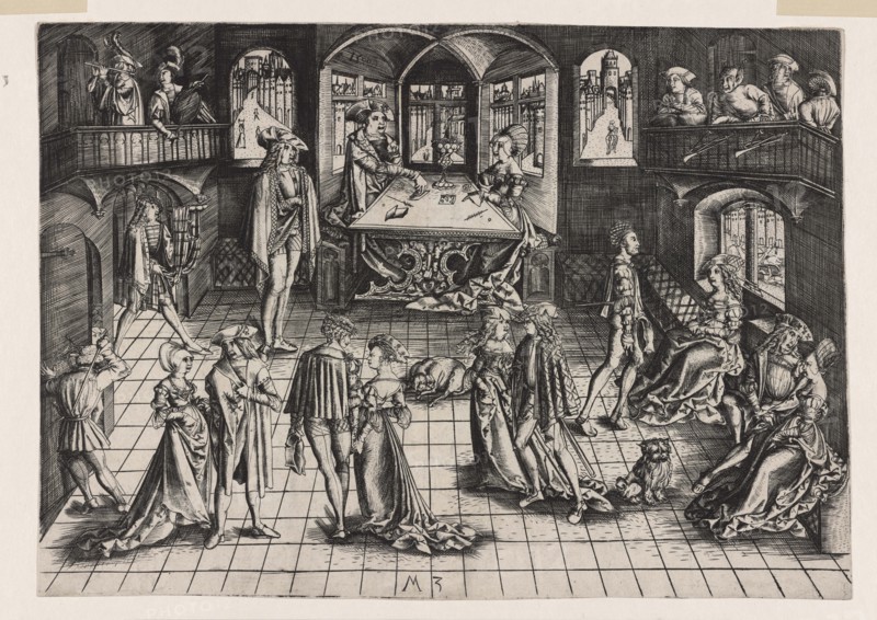 The court ball, 1500. Creator: Monogrammist MZ, (Matthäus Zasinger?) (active around 1500).