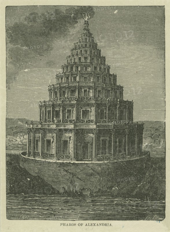 Pharos of Alexandria, 1899. Creator: Unknown artist.