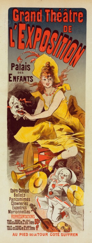 Grand Theater de l'Exposition, c.1890-1895. Creator: Chéret, Jules (1836-1932).