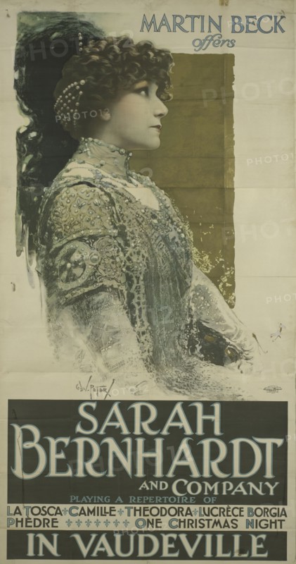 Sarah Bernhardt in Vaudeville, 1912. Creator: Unknown artist.