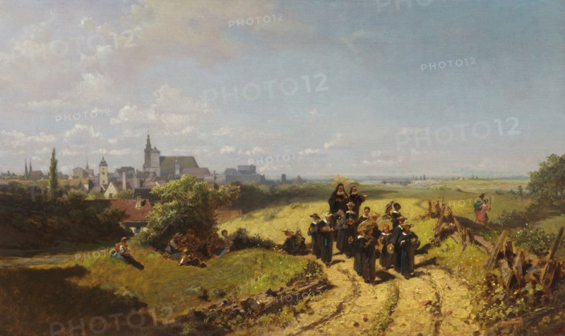 Institute walk, c.1868. Creator: Spitzweg, Carl (1808-1885).