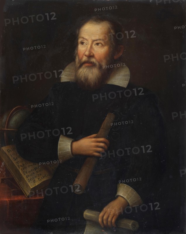 Portrait of Galileo Galilei, 17th century. Creator: Unknown artist.