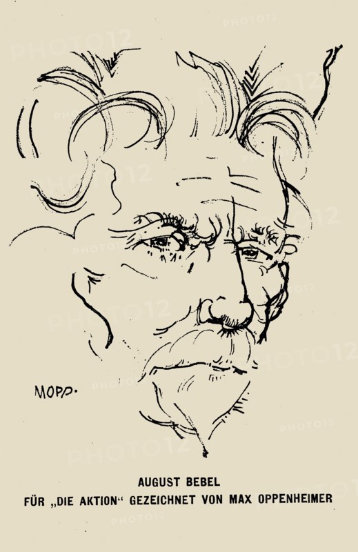 Portrait of August Bebel (1840-1913). Creator: Oppenheimer, Max (1885-1954).
