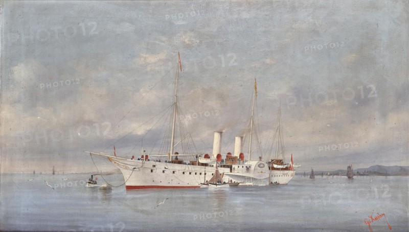 Radaviso "Miramar", the Imperial Austrian state yacht, 1893. Creator: Kappler, Gustav (1855-1922).