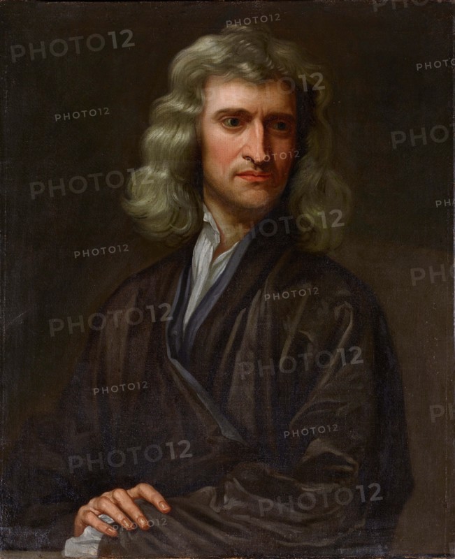 Portrait of Sir Isaac Newton (1642-1727), Mid-18th century. Creator: Unknown artist.