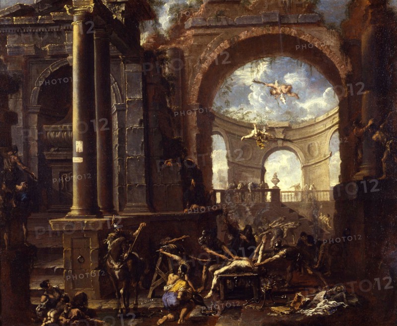 The Martyrdom of Saint Erasmus. Creator: Magnasco, Alessandro (1667-1749).