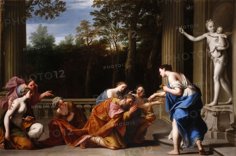 The idolatry of King Solomon, 1697. Creator: Franceschini, Marcantonio (1648-1729).