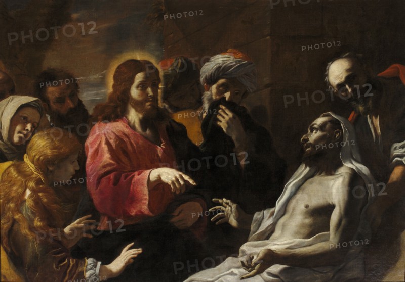 The raising of Lazarus, c.1665. Creator: Preti, Mattia (1613-1699).
