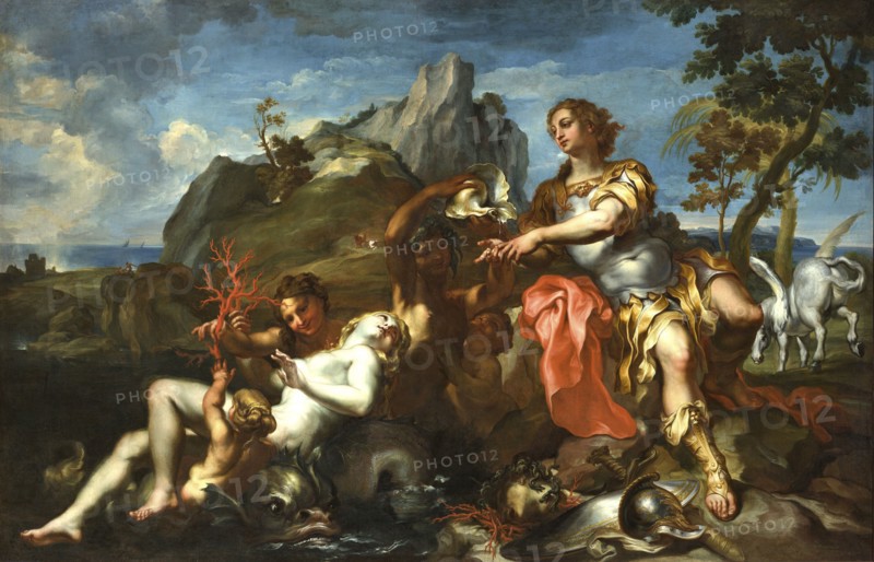 Perseus and Andromeda, c.1710. Creator: De Ferrari, Lorenzo (1680-1744).