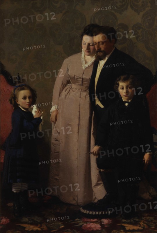 La famiglia Guidini (Die Familie Giudini), 1873. Creator: Favretto, Giacomo (1849-1887).