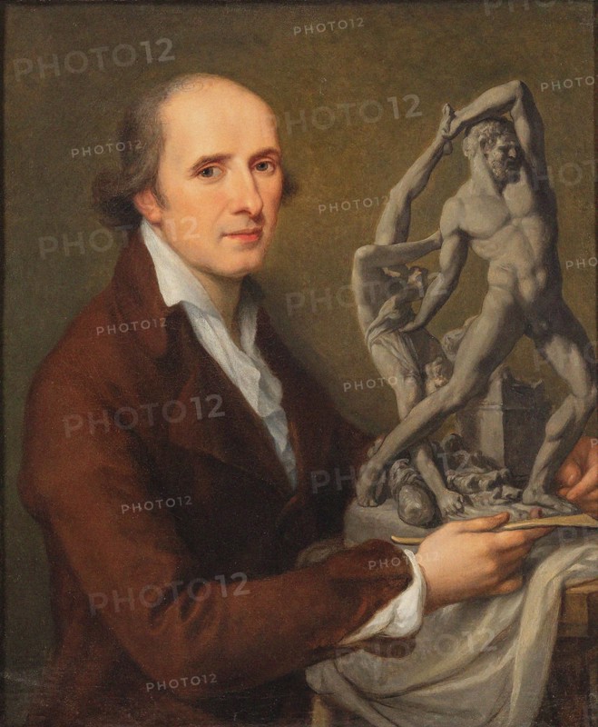 Portrait of sculptor Antonio Canova (1757-1822). Creator: Kauffmann, Angelika (1741-1807).