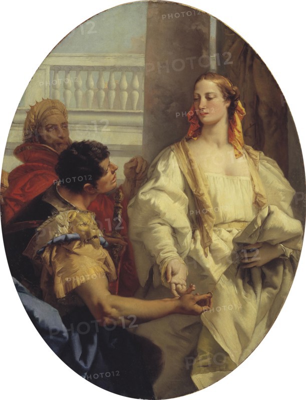 Latinus offers Aeneas his daughter Lavinia in marriage, 1753-1754. Creator: Tiepolo, Giambattista (1696-1770).