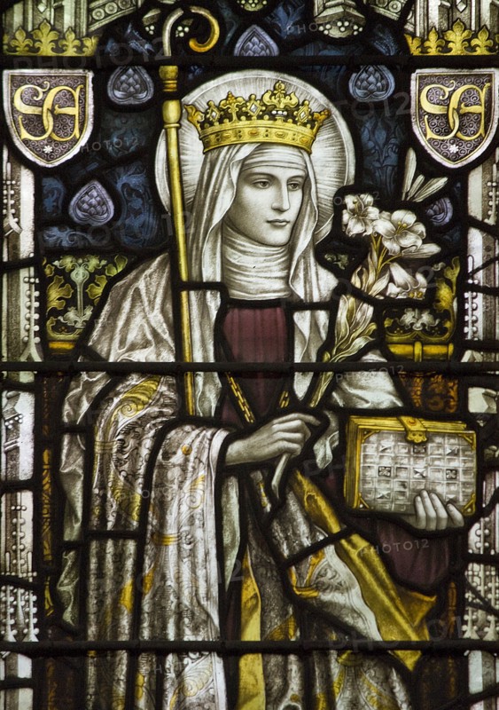 Saint Edeltraud. Creator: Unknown Master.