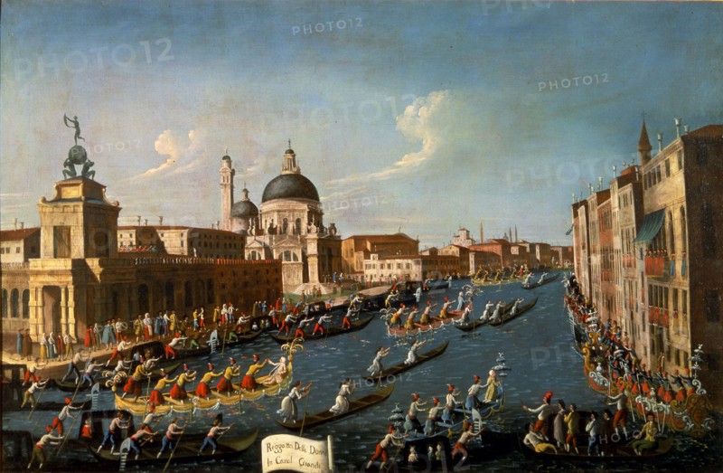 The women's regatta on the Grand Canal, 1779-1792. Creator: Bella, Gabriele (1730-1799).