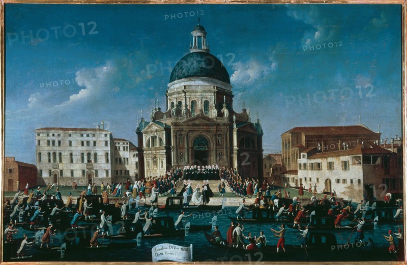 The wedding of a noble lady in Santa Maria della Salute, 1779-1792. Creator: Bella, Gabriele (1730-1799).