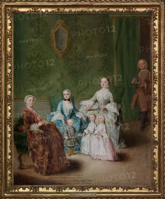 The Sagredo family, c.1752. Creator: Longhi, Pietro (1701-1785).