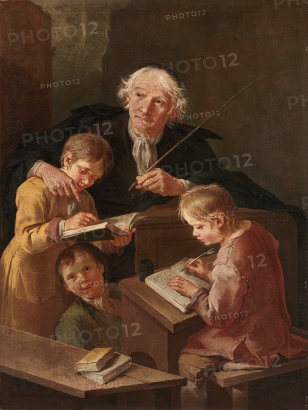 La lezione del maestro (Der Unterricht des Meisters), c.1720-1730. Creator: Cipper, Giacomo Francesco (1664-1736).