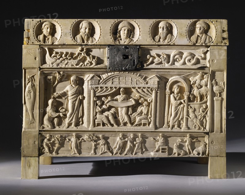 The Lipsanothek (reliquary) of Brescia, Second half of the 4th century. Creator: Frühchristliche Kunst.