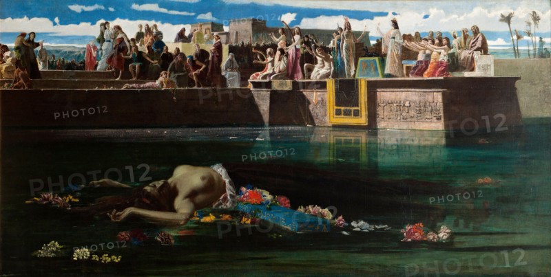 The Bride of the Nile (The Sacrifice of a Virgin to the Nile), 1865. Creator: Faruffini, Federico (1831-1869).
