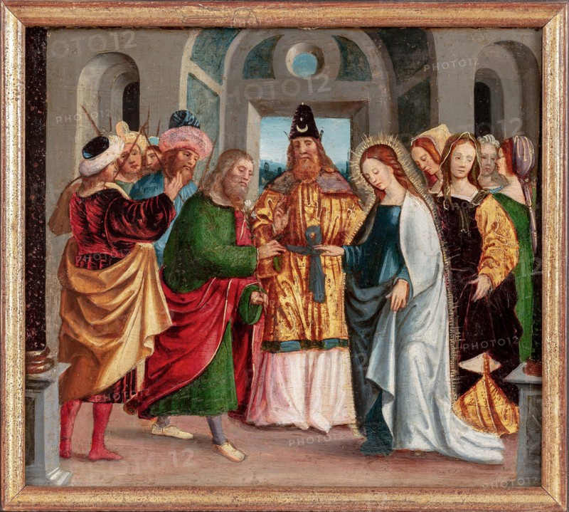 Mary's engagement to Joseph, c.1510-1515. Creator: Gandolfino da Roreto (active 1493-1510).