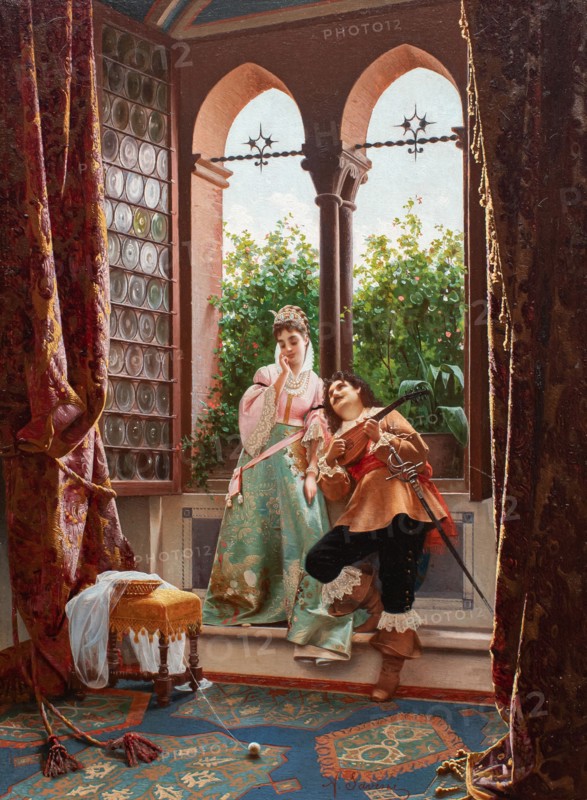 The Serenade. Creator: Savini, Alfonso (1836-1908).