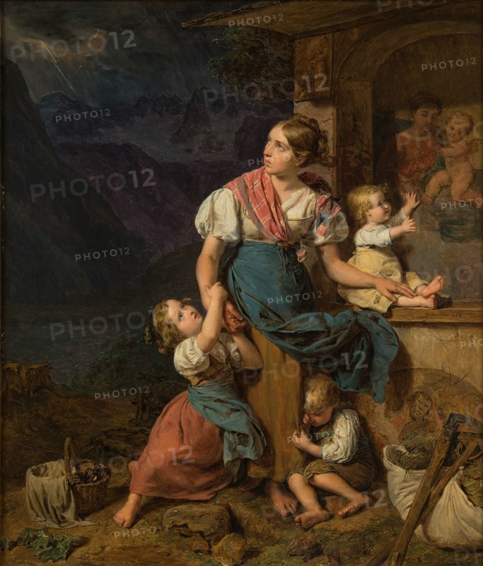 Prayer before the storm, 1832. Creator: Waldmüller, Ferdinand Georg (1793-1865).