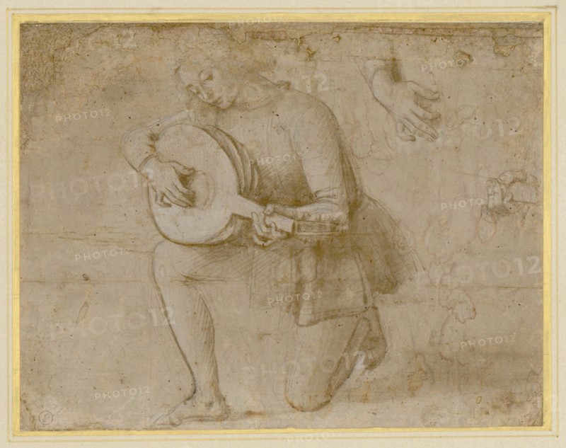 The lute player, 1490-1500. Creator: Perugino (around 1450-1523).