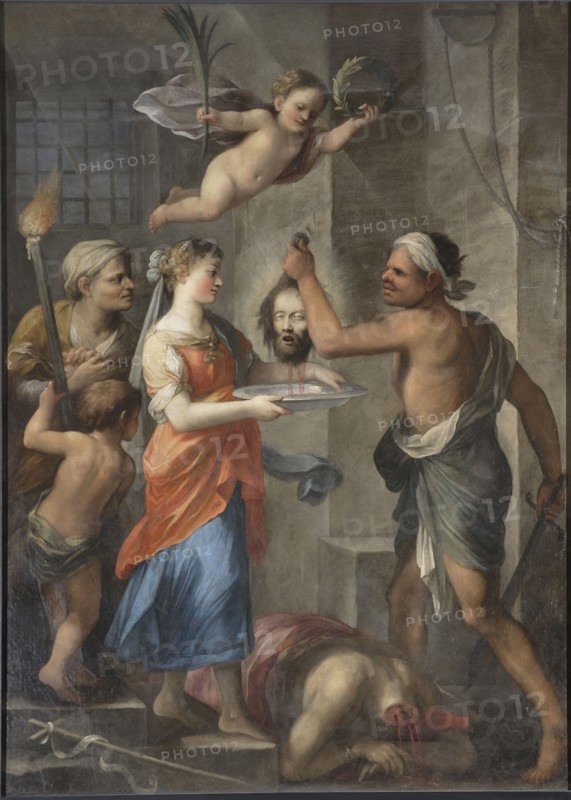 The beheading of John the Baptist, 1675. Creator: Bricci, Plautilla (1616-1705).