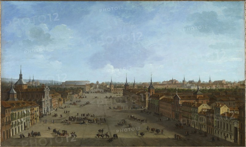View of Calle de Alcalá in Madrid, c.1750-1752. Creator: Joli, Antonio (1700-1777).