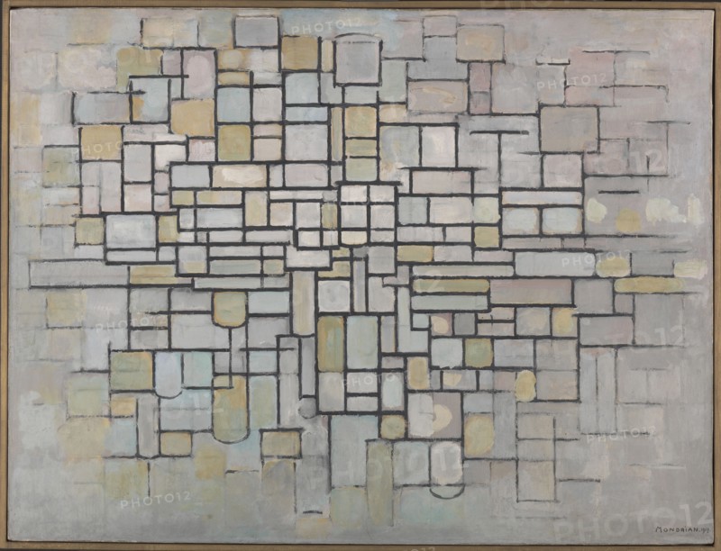 Composition No. 2, 1913. Creator: Mondrian, Piet (1872-1944).