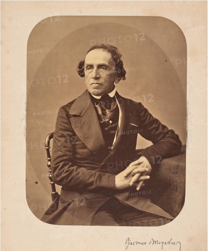Portrait of composer Giacomo Meyerbeer (1791-1864), c.1860. Creator: Petit, Pierre (1598-1677).