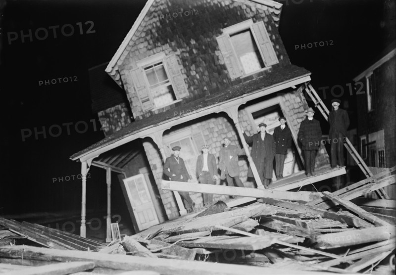 Seabright - Wrecked cottage, 1914. Creator: Bain News Service.