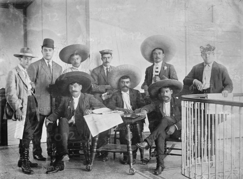 Gen. Zapata & staff, 1911. Creator: Bain News Service.