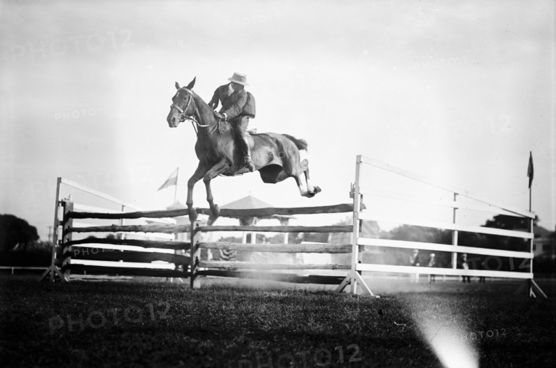 Monmouth Horse Show [jumping], between c1910 and c1915. Creator: Bain News Service.