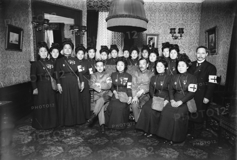 Japanese Red Cross delegation en route to Europe, 1/12/15, 1915. Creator: Bain News Service.