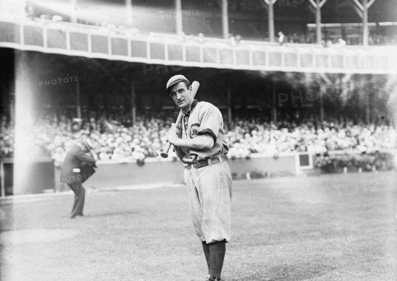 Archer, of Chicago Cubs, at bat, 1912. Creator: Bain News Service.