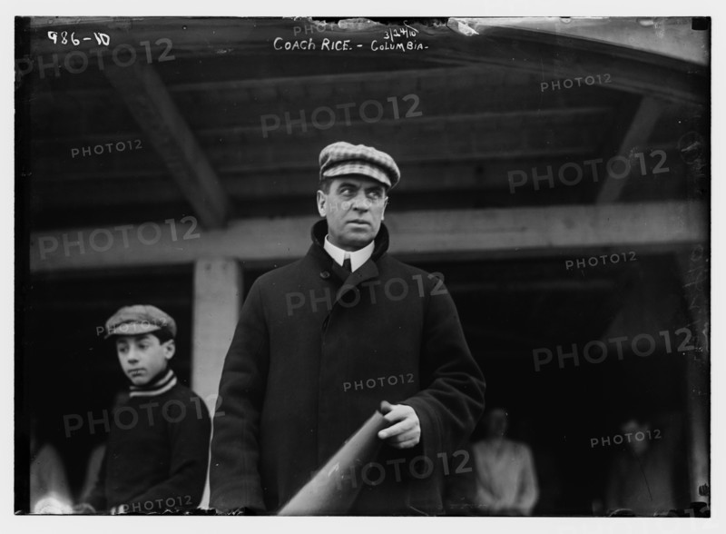 Coach Rice of Columbia with megaphone, 1910. Creator: Bain News Service.