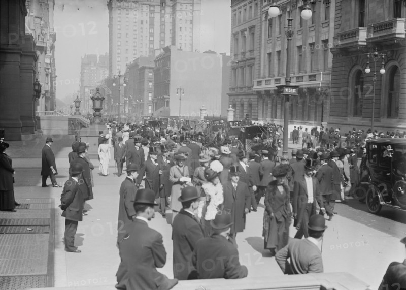 Easter Parade, Fifth Ave., New York, 1910. Creator: Bain News Service.
