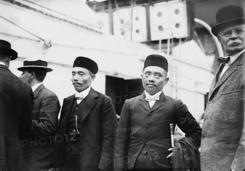 Sultan of Sulu with his brother and others, 1910. Creator: Bain News Service.