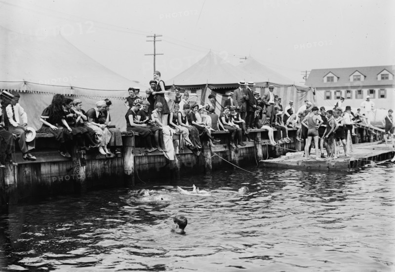 Coney Isl'd Swimming Carnival, between c1910 and c1915. Creator: Bain News Service.