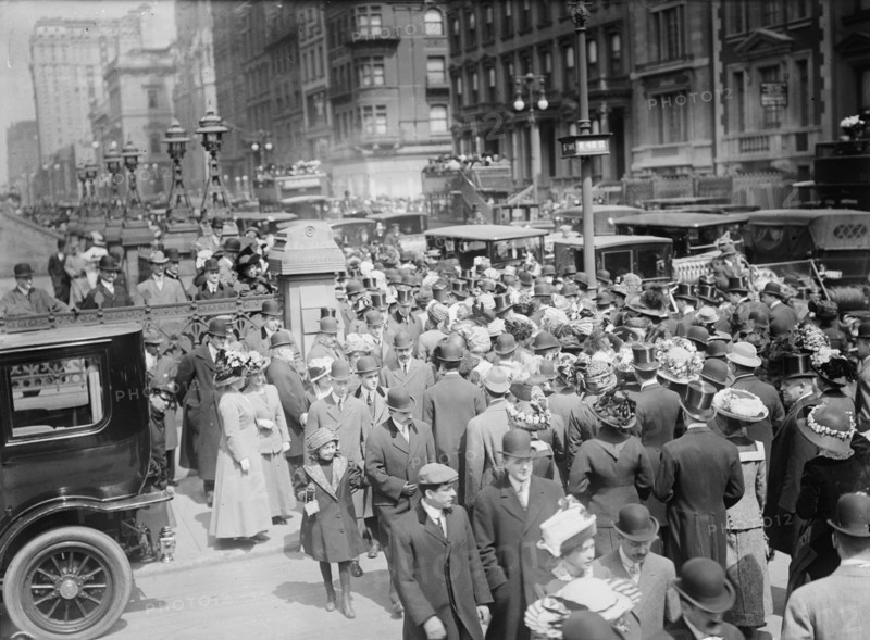 5th Ave. - Easter 1911. Creator: Bain News Service.